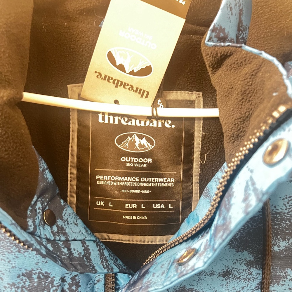 Asos Vibrant Blue Patterned Ski Jacket - image 4